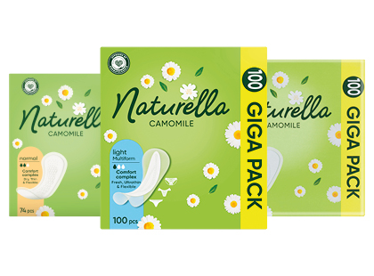 Higieniniai įklotai NATURELLA*, 3 rūšių