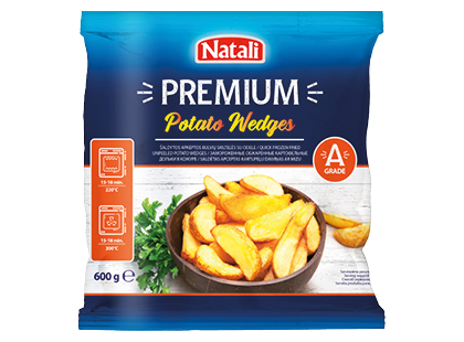 Šaldytos apkeptos bulvių skiltelės NATALI PREMIUM su odelėmis*