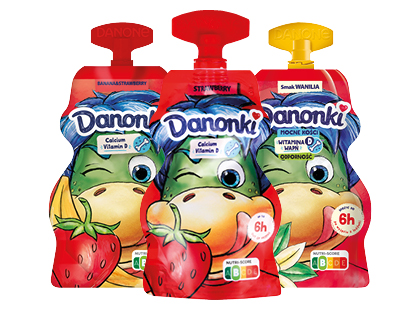 Valgomasis jogurtas DANONKI*, 3 rūšių