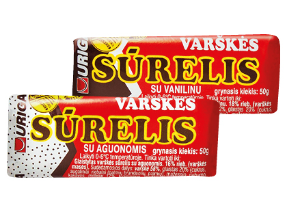 Glaistytas varškės sūrelis URIGA*