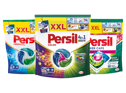 Skalbiamosios kapsulės PERSIL*, 3 rūšių