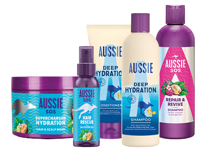 Plaukų priežiūros priemonėms AUSSIE*