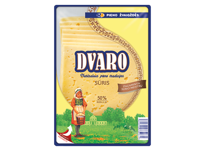 Puskietis fermentinis DVARO sūris riekelėmis*