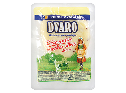 Džiovintas DVARO varškės sūris*, 20 % rieb. s. m.