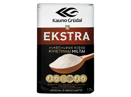 Kvietiniai KAUNO GRŪDŲ miltai EKSTRA*