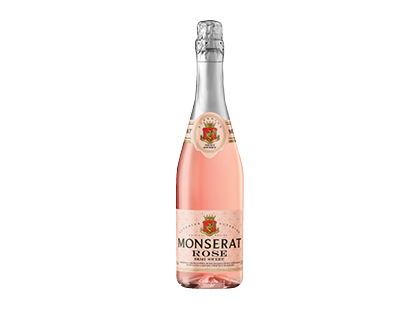 Gazuotas aromatizuotas pusiau saldus vyno gėrimas MONSERAT ROSE