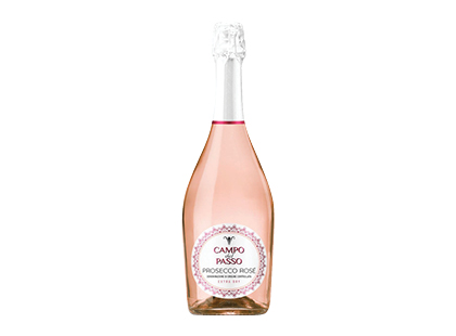 Putojantis rausvasis sausas vynas CAMPO PROSECCO ROSE