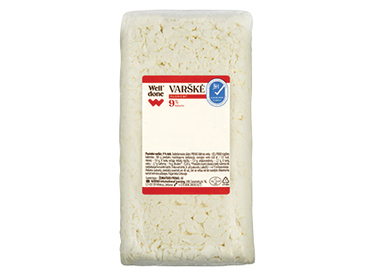 Pusriebė varškė WELL DONE*, 9 % rieb.