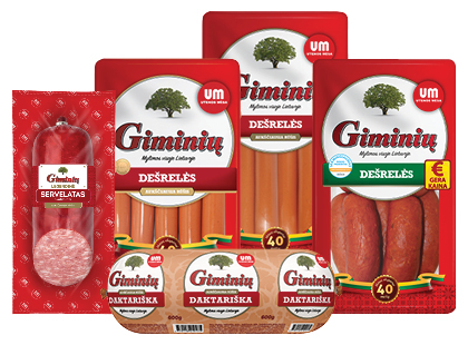 UTENOS MĖSOS GIMINIŲ linijai*