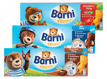 Biskvitiniai pyragaičiai BARNI*