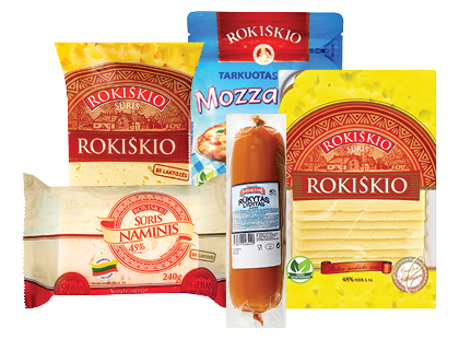 ROKIŠKIO fermentiniams ir lydytiems sūriams*