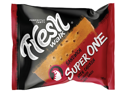 Sumuštinis FRESH WALK SUPER ONE su vištiena, sūriu, barbekiu padažu*
