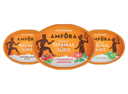 Tepamasis sūris AMFORA*, 3 rūšių