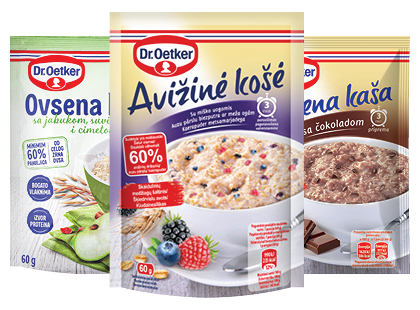 Greitai paruošiama avižinė košė DR. OETKER*