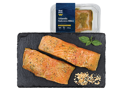 Lašišų filė medaus ir garstyčių marinate WELL DONE*