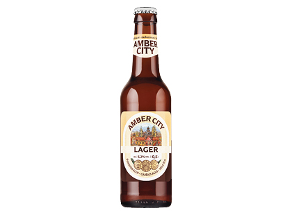 Nefiltruotas šviesus alus AMBER CITY