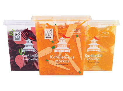 Korėjietiškos morkos; burokėliai; kopūstai SKONIO LINIJA*