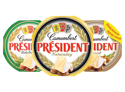 Kamamberas PRESIDENT*, 3 rūšių