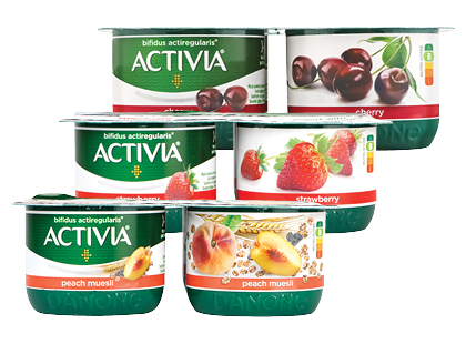Valgomasis jogurtas ACTIVIA*, 3 rūšių, 2,6–2,9 % rieb.