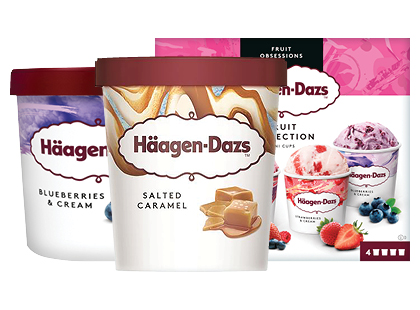 Valgomieji ledai HÄAGEN-DAZS*