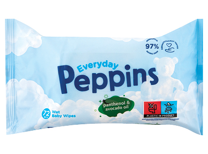 Drėgnosios kūdikių servetėlės PEPPINS EVERYDAY*