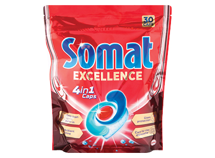 Indaplovių kapsulės SOMAT EXCELLENCE 4 IN 1*