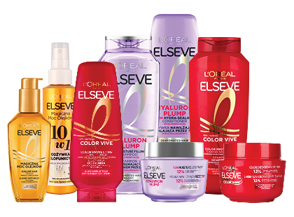 Plaukų priežiūros priemonėms L’OREAL ELSEVE*