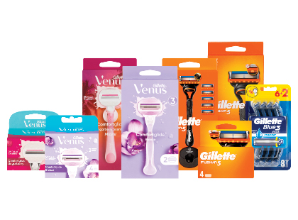 Skustuvams ir skustuvų galvutėms GILLETTE VENUS ir GILLETTE*