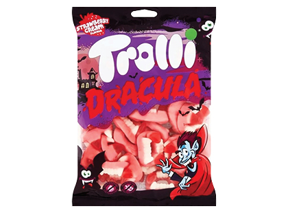 Braškių skonio guminukai TROLLI DRACULA*