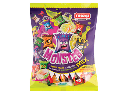 Rūgštūs saldainiai INCAP MONSTER MIX*
