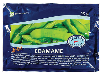 Šaldytos žaliosios sojų pupelės EDAMAME*